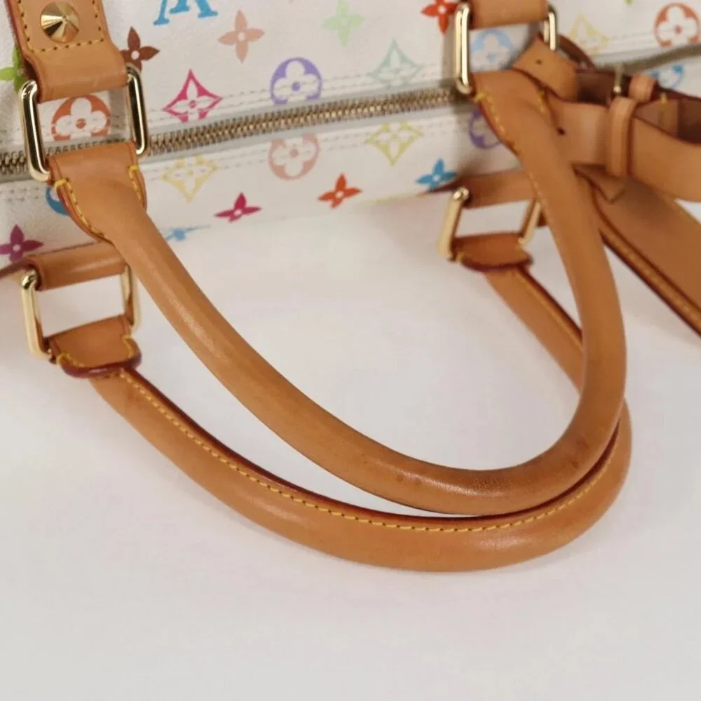 LOUIS VUITTON Monogram Multicolor Keepall 45 Bag White M92641 LV Auth 126488V - Picture 8 of 15